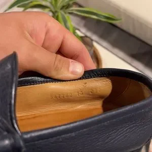 Gucci | Shoes | Copy Mens Gucci Loafers Size Navy Blue  display picture 2